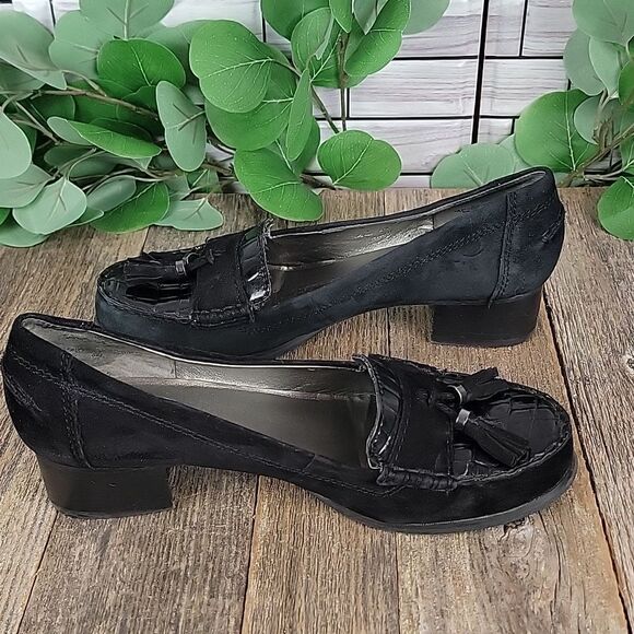 Bandolino patent crocodile loafers Size 8 - Picture 4 of 12